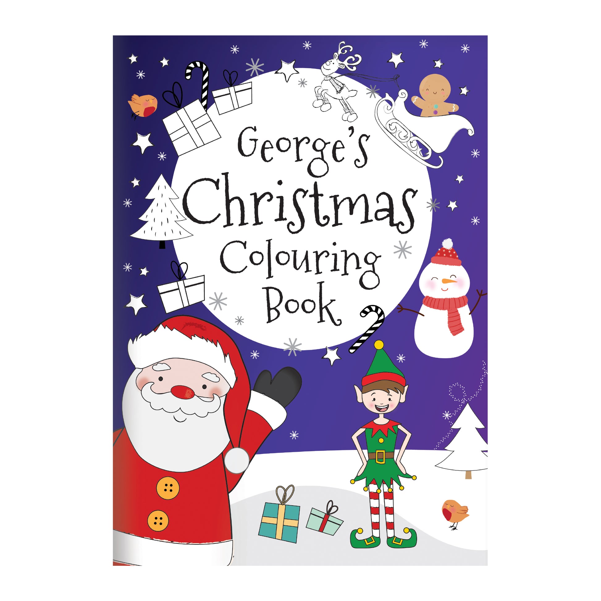 Personalised Its Christmas Elf Colouring Book - MK&JD Gifts
