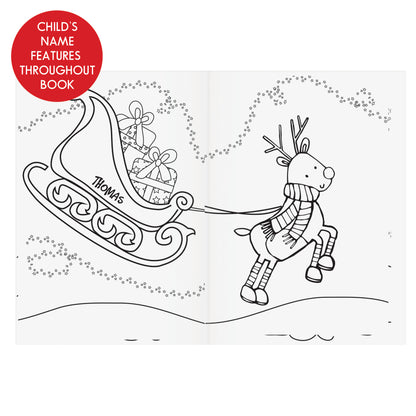 Personalised Its Christmas Elf Colouring Book - MK&JD Gifts