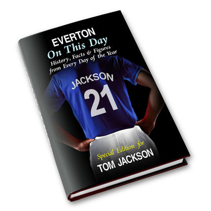 Personalised Everton on this Day Book - MK&JD Gifts