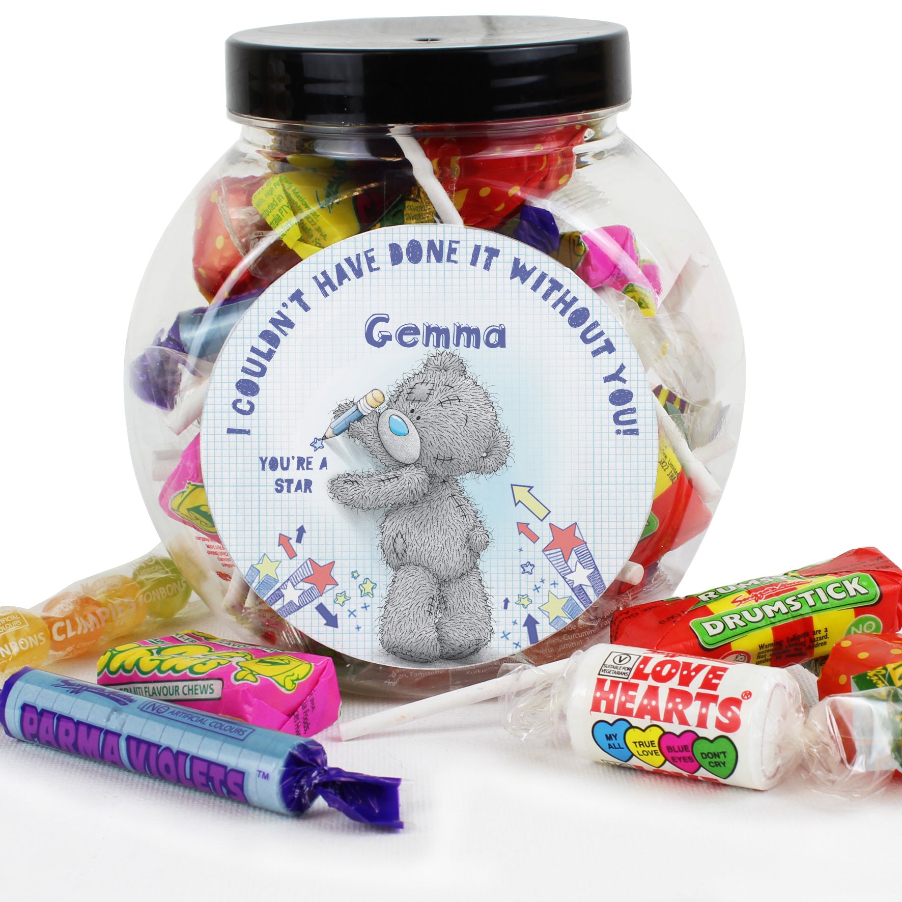 Personalised Me To You Teacher Sweets Jar - MK&JD Gifts