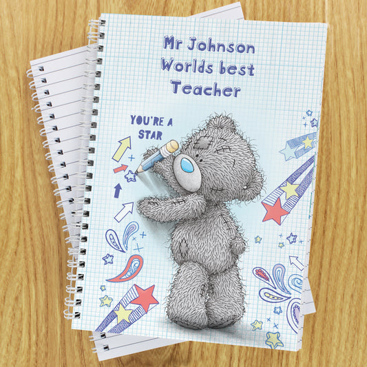 Personalised Me to You Teacher A5 Notebook - MK&JD Gifts