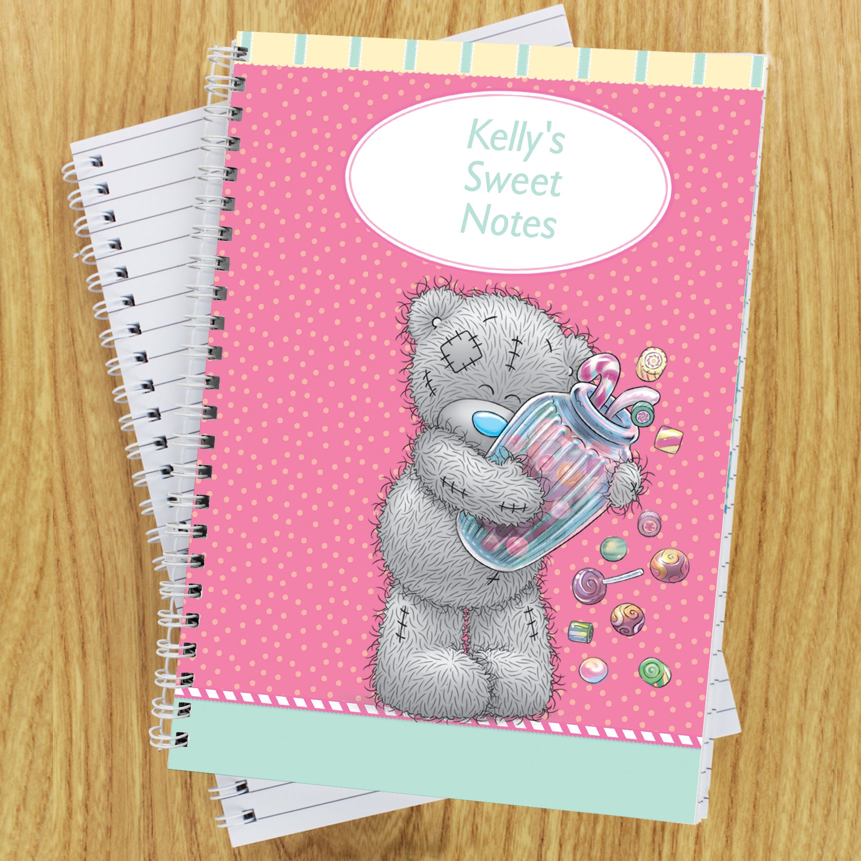 Personalised Me to You Candy Girl A5 Notebook - MK&JD Gifts