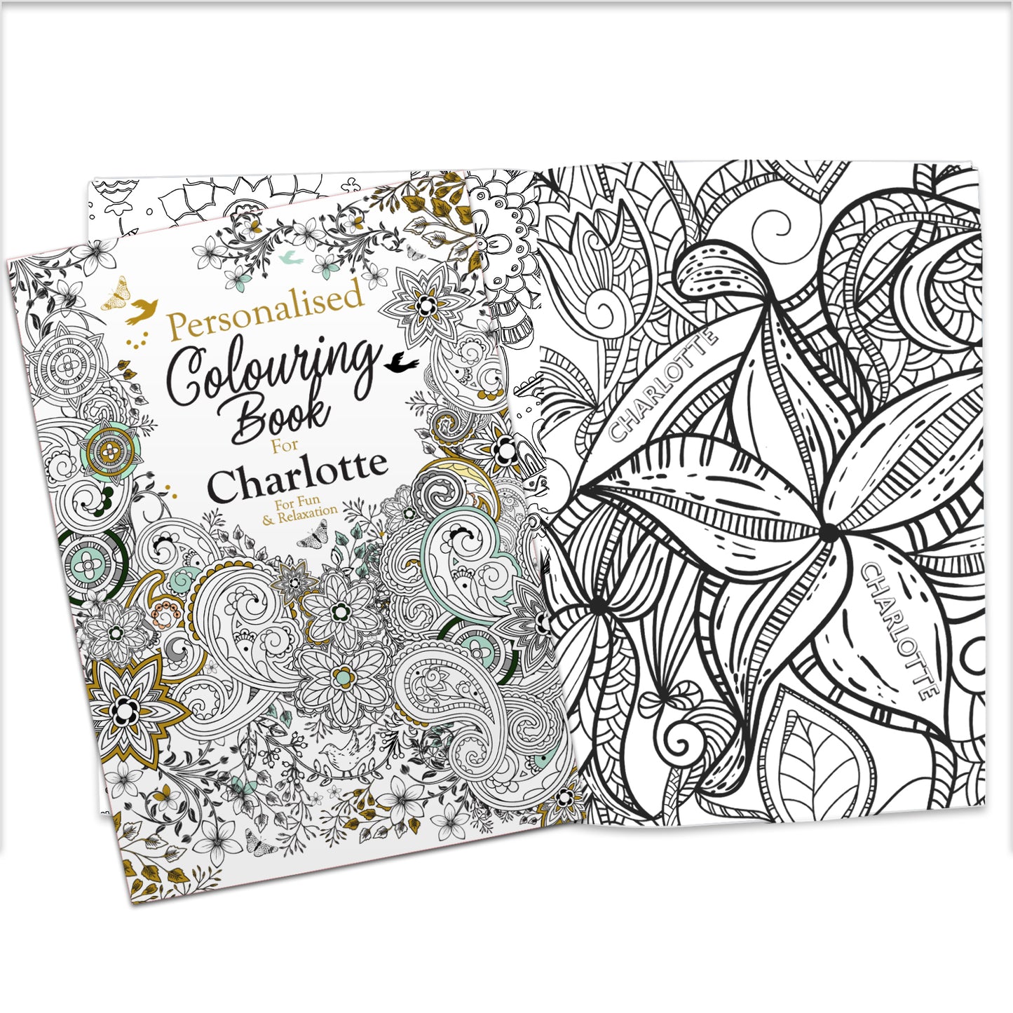 Personalised Botanical Colouring Book - MK&JD Gifts