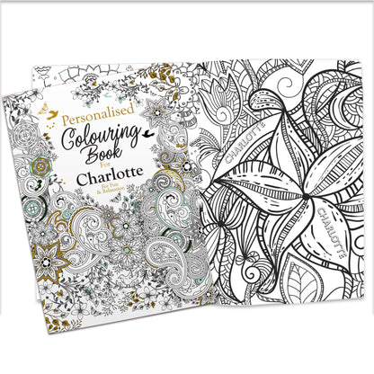Personalised Botanical Colouring Book - MK&JD Gifts