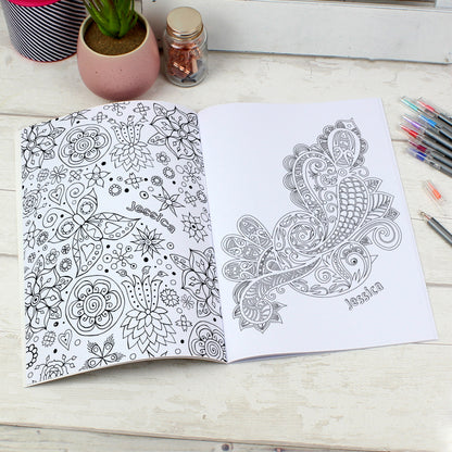 Personalised Botanical Colouring Book - MK&JD Gifts