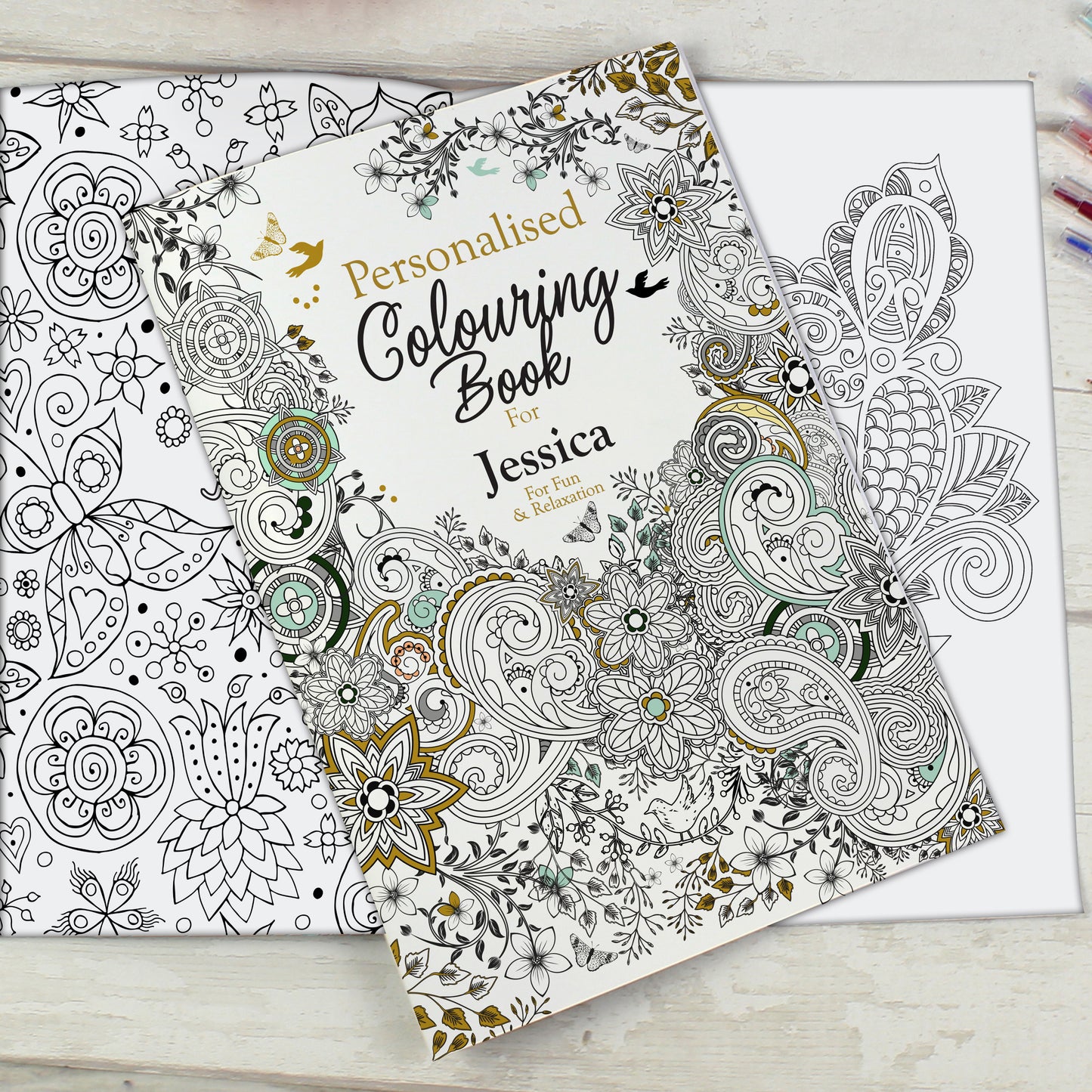 Personalised Botanical Colouring Book - MK&JD Gifts