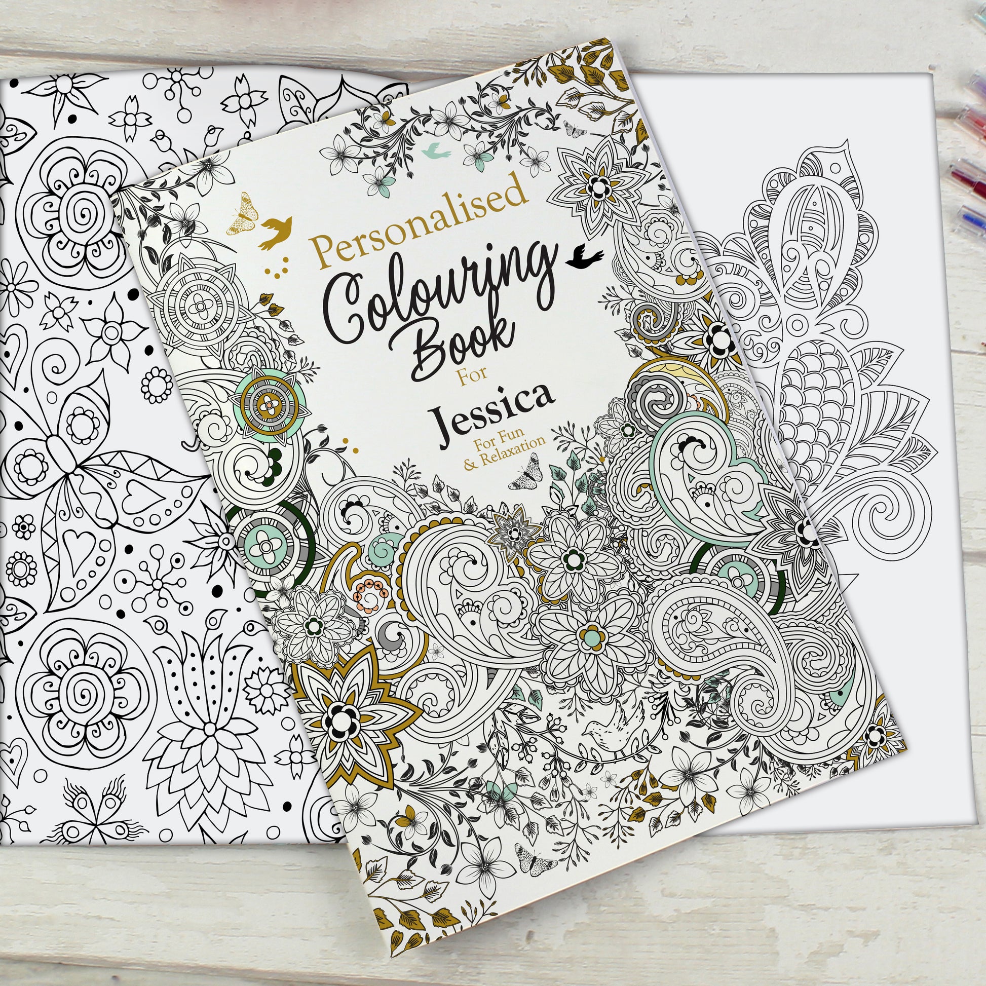Personalised Botanical Colouring Book - MK&JD Gifts