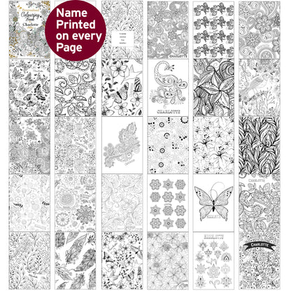 Personalised Botanical Colouring Book - MK&JD Gifts