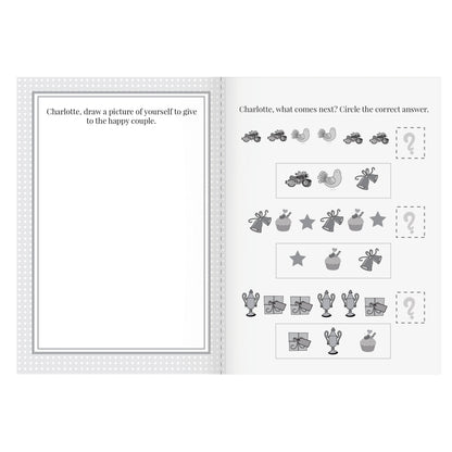 Personalised Pink A4 Wedding Activity & Colouring Book - MK&JD Gifts