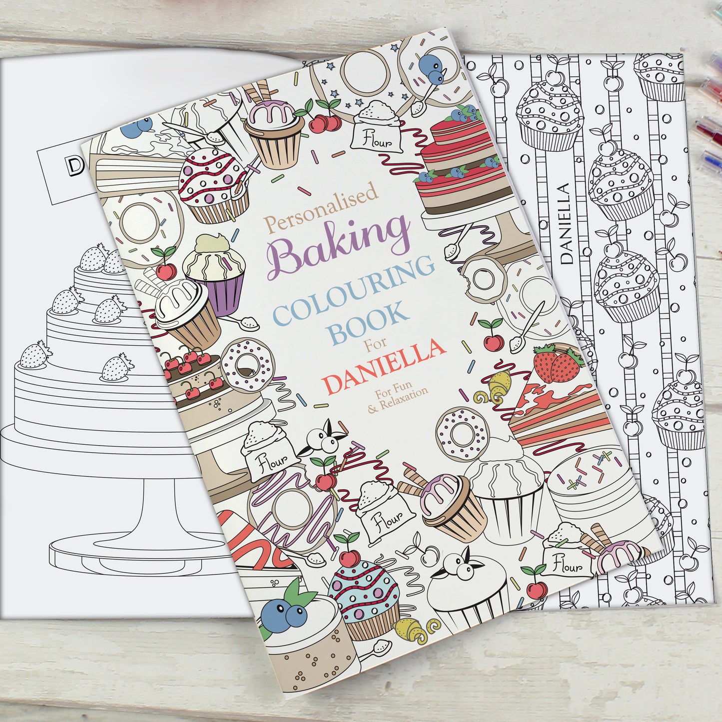 Personalised Baking Colouring Book - MK&JD Gifts