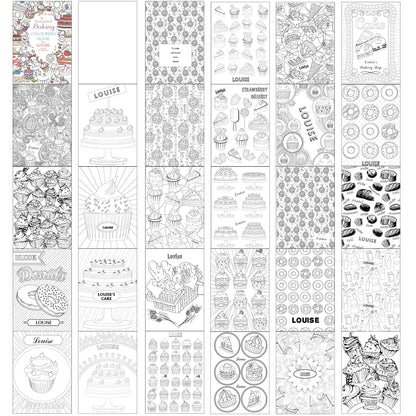 Personalised Baking Colouring Book - MK&JD Gifts