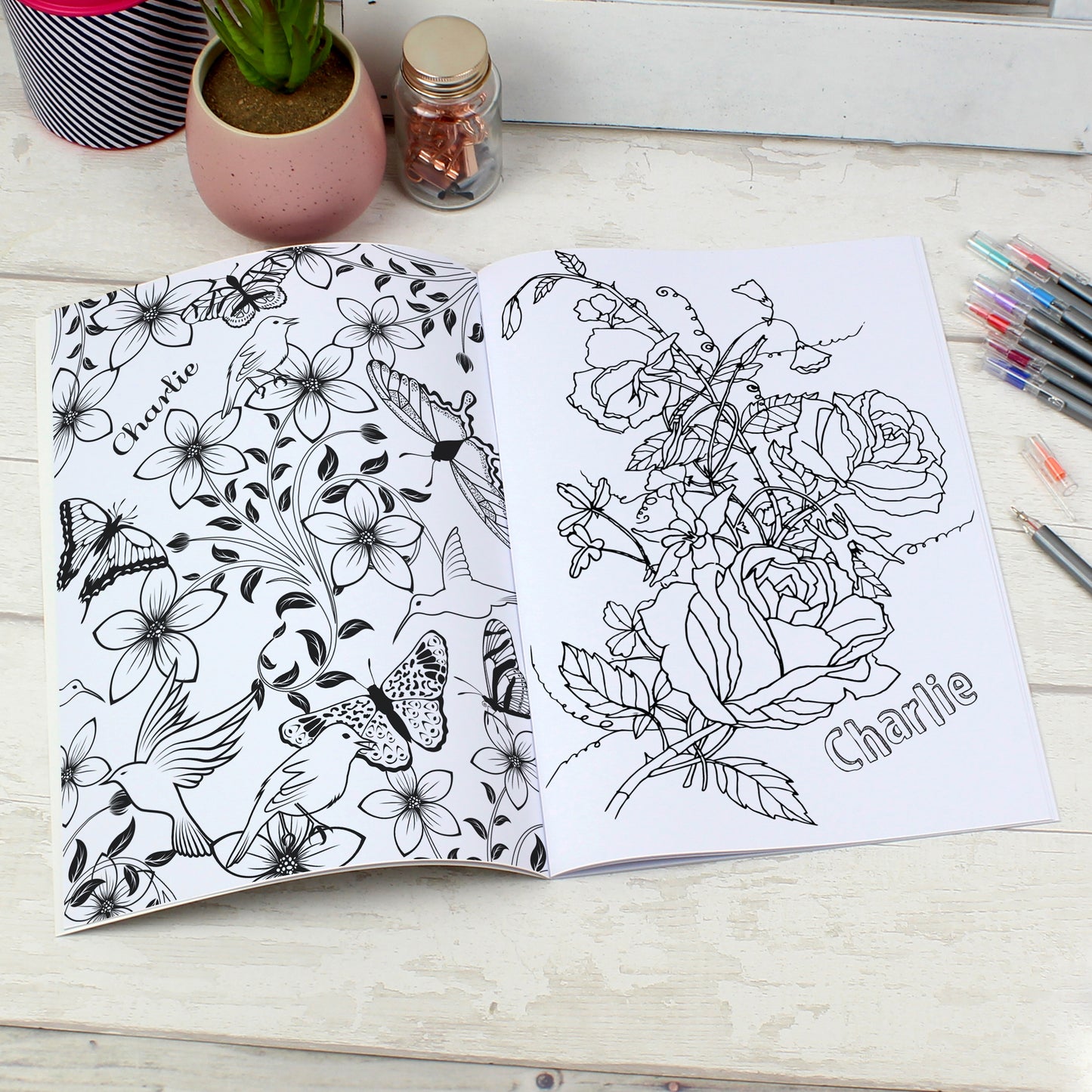 Personalised Gardening Colouring Book - MK&JD Gifts