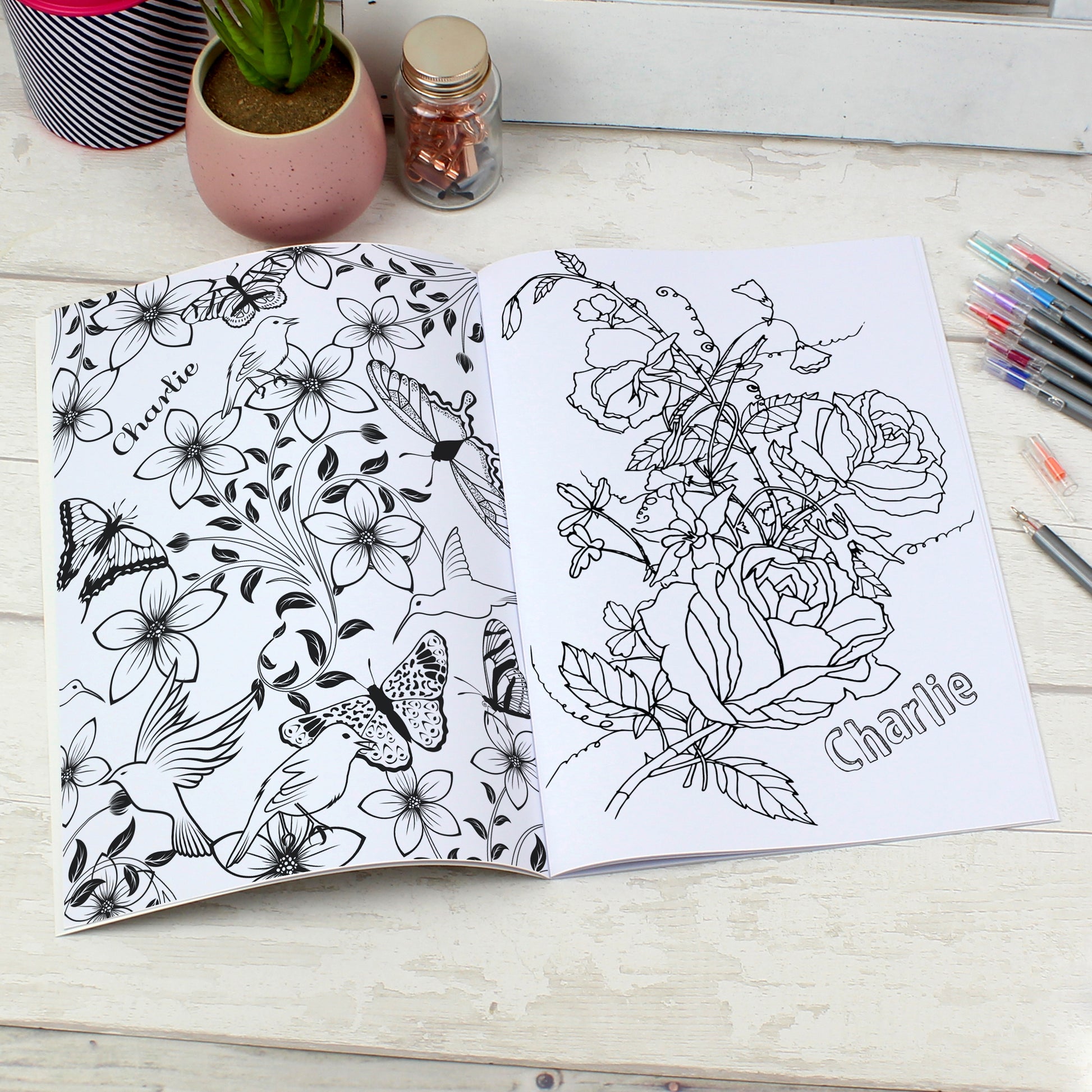 Personalised Gardening Colouring Book - MK&JD Gifts