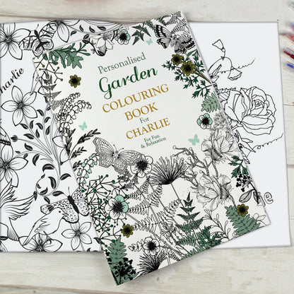 Personalised Gardening Colouring Book - MK&JD Gifts