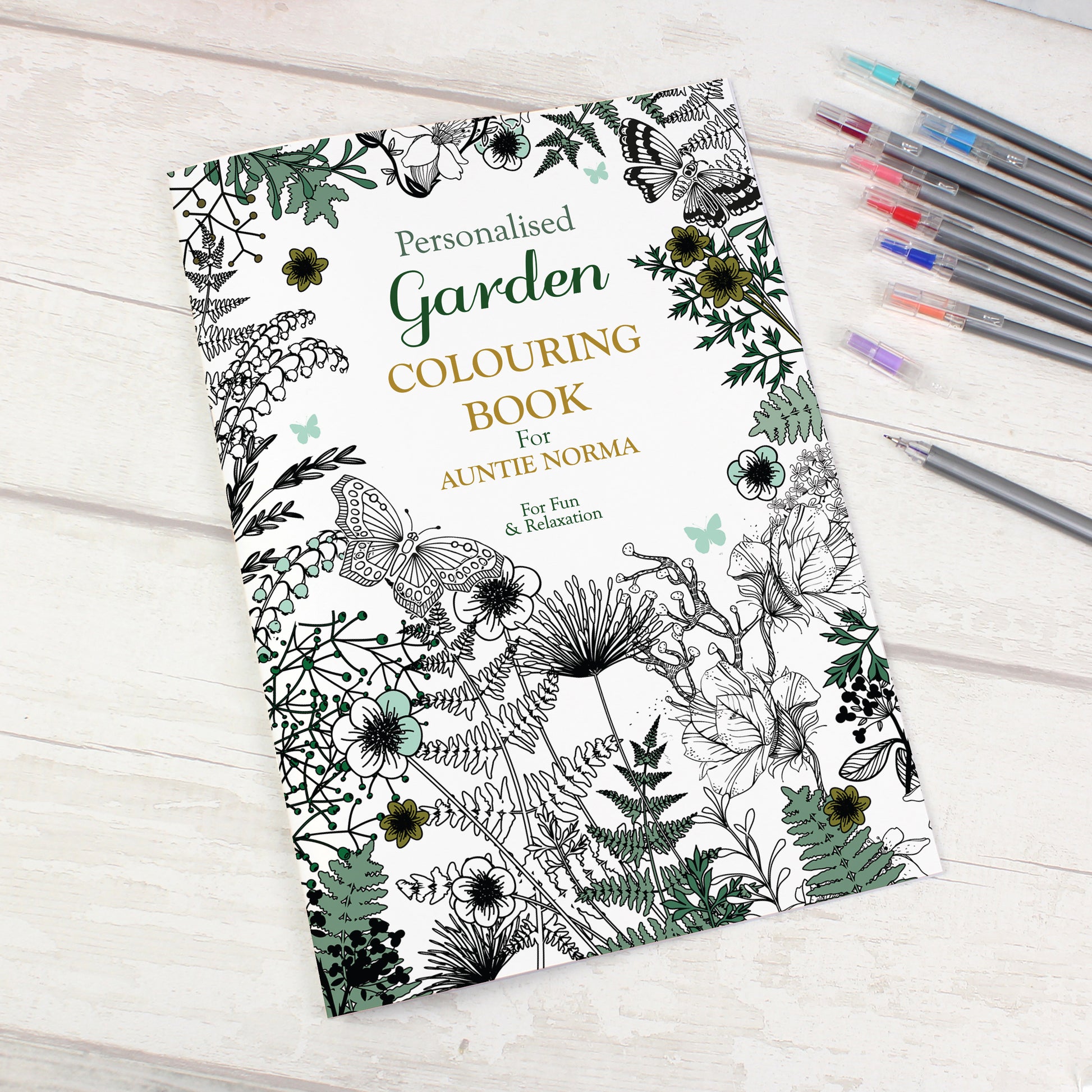 Personalised Gardening Colouring Book - MK&JD Gifts