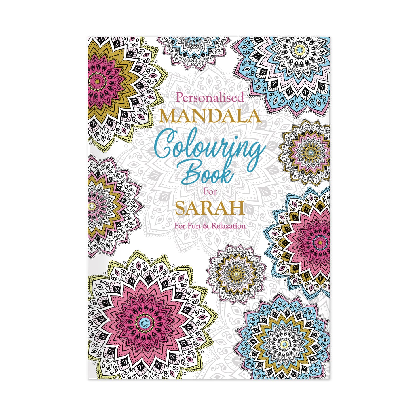 Personalised Mandala Colouring Book - MK&JD Gifts