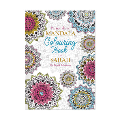 Personalised Mandala Colouring Book - MK&JD Gifts
