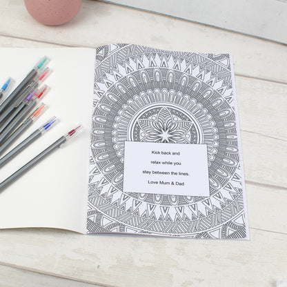 Personalised Mandala Colouring Book - MK&JD Gifts