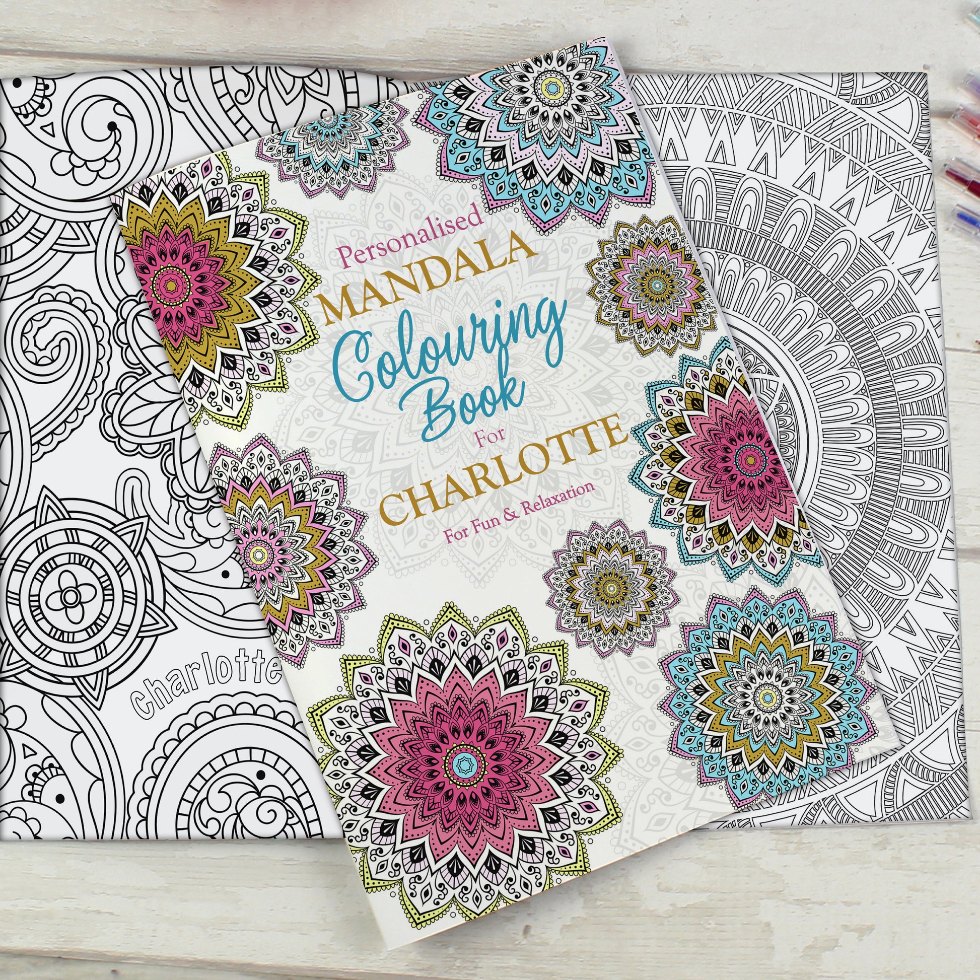 Personalised Mandala Colouring Book - MK&JD Gifts