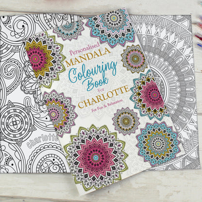 Personalised Mandala Colouring Book - MK&JD Gifts