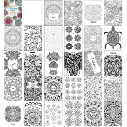 Personalised Mandala Colouring Book - MK&JD Gifts