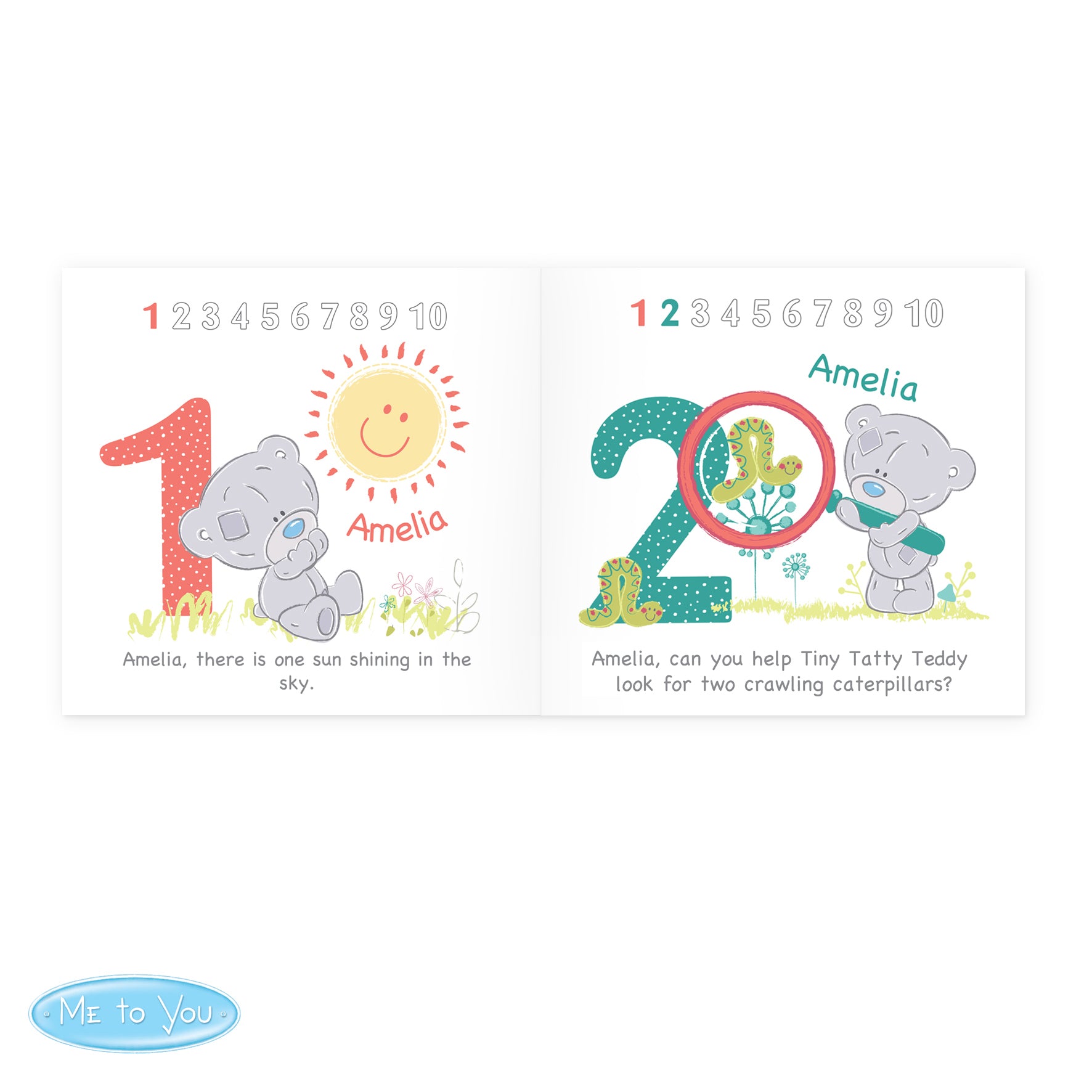 Personalised Tiny Tatty Teddy Learning Adventure Book - MK&JD Gifts