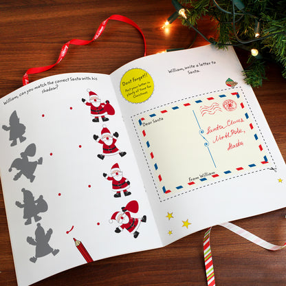 Personalised Christmas Activity Book with Stickers - MK&JD Gifts