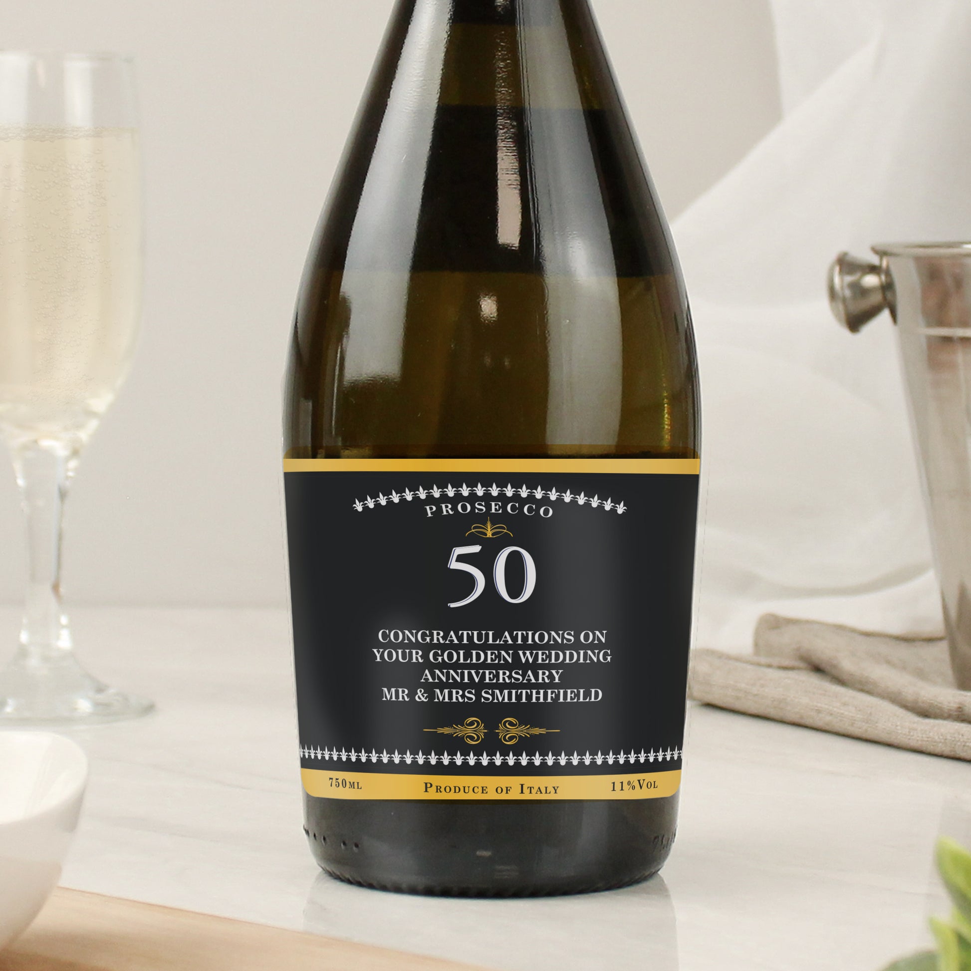 Personalised Birthday And Anniversary Bottle of Prosecco - MK&JD Gifts