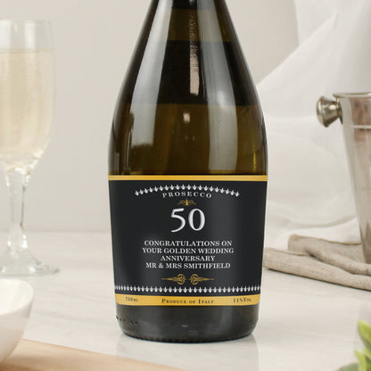 Personalised Birthday And Anniversary Bottle of Prosecco - MK&JD Gifts