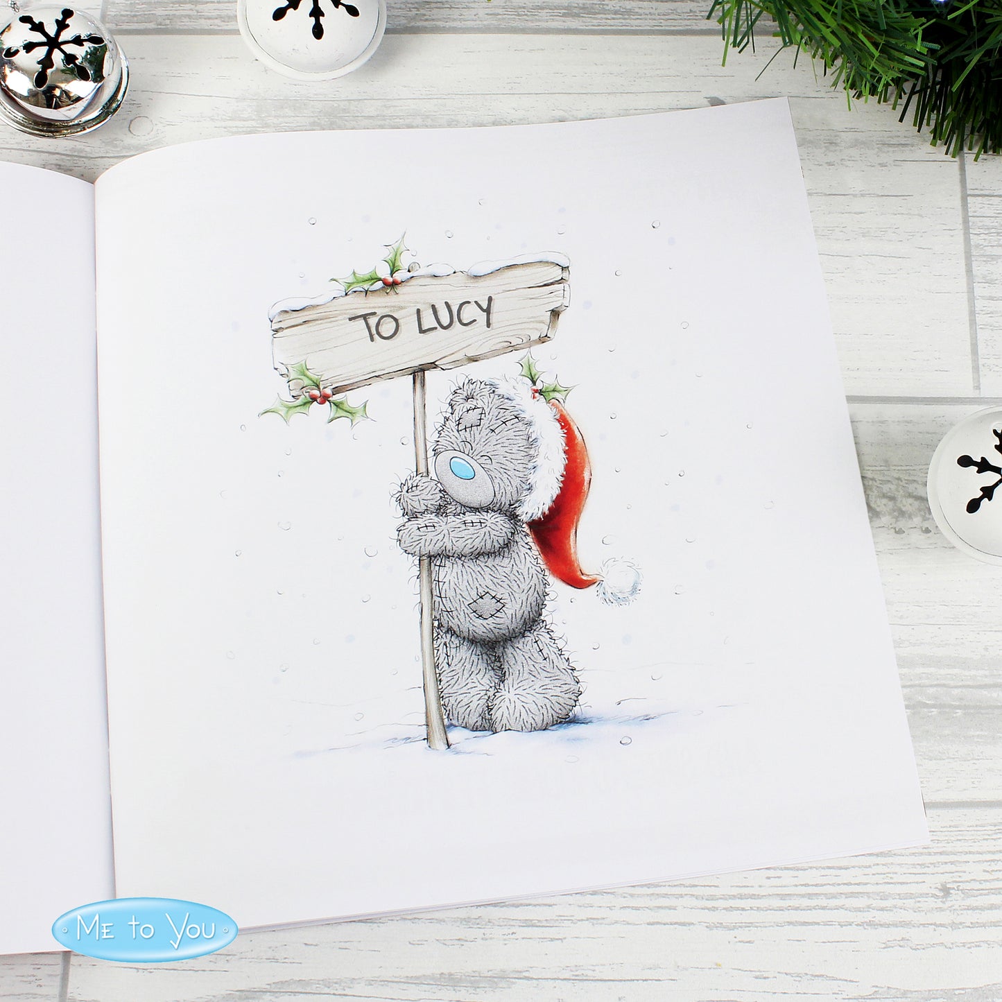 Personalised Me to You The One I Love at Christmas Poem Book - MK&JD Gifts