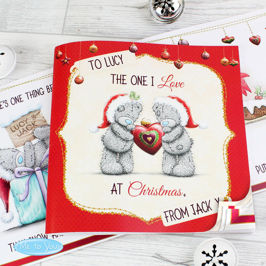 Personalised Me to You The One I Love at Christmas Poem Book - MK&JD Gifts