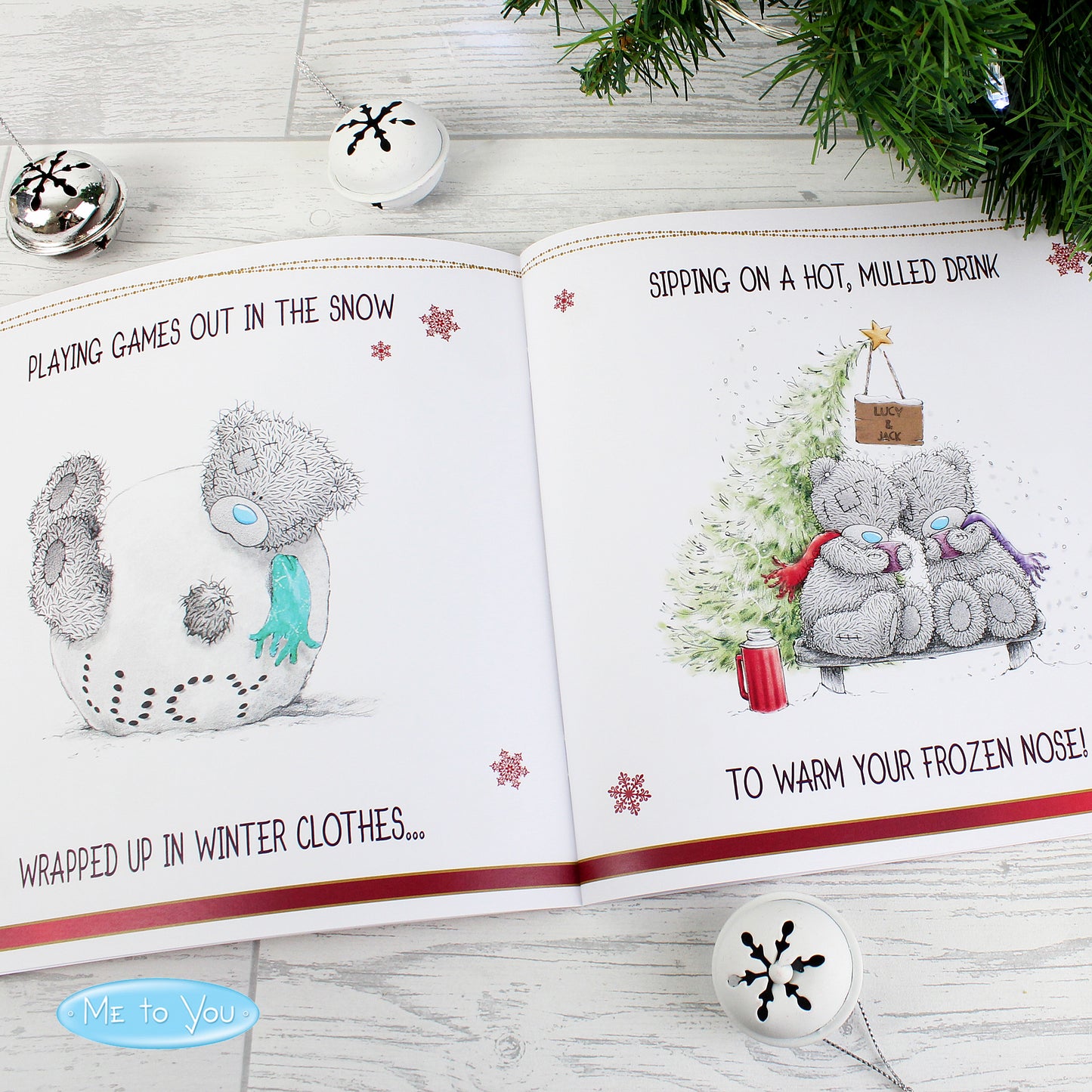 Personalised Me to You The One I Love at Christmas Poem Book - MK&JD Gifts