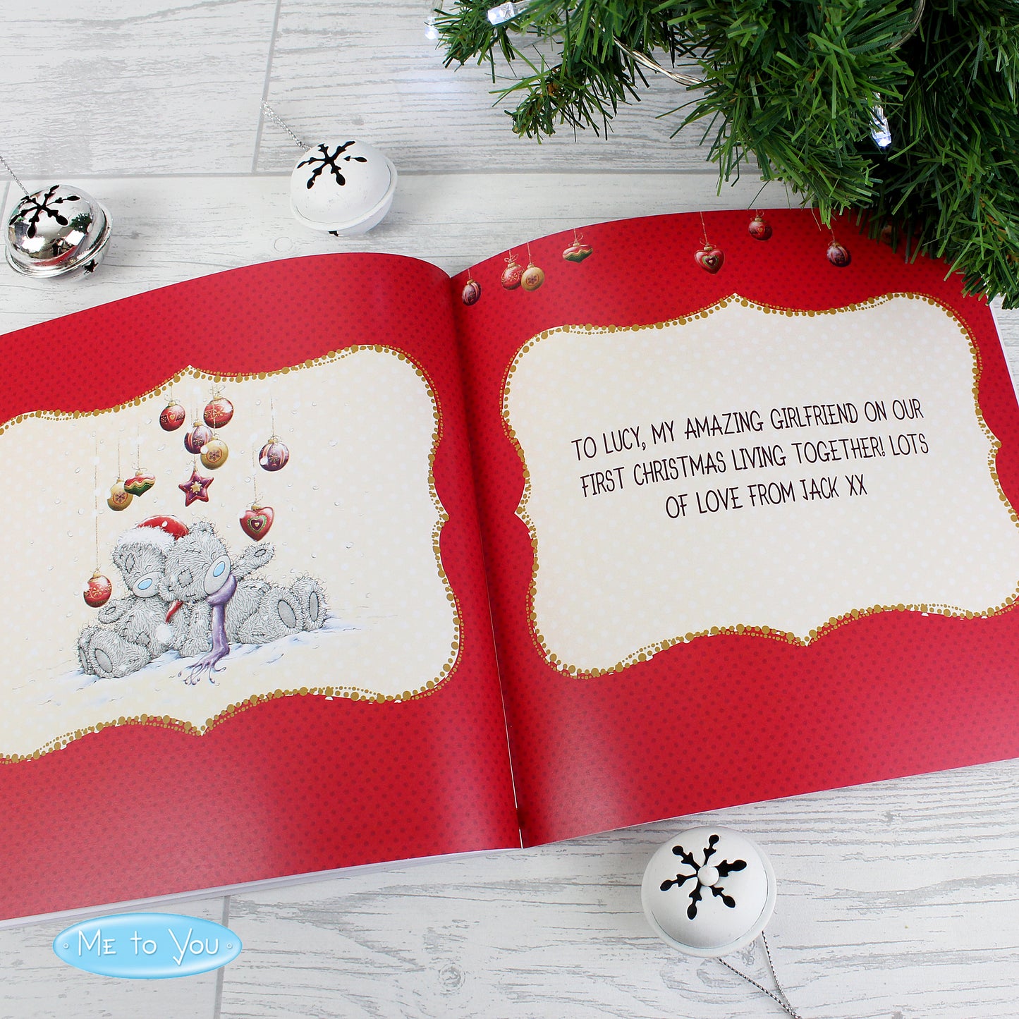 Personalised Me to You The One I Love at Christmas Poem Book - MK&JD Gifts