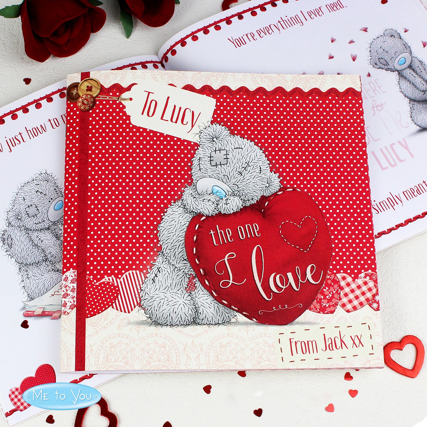 Personalised Me to You The One I Love Poem Book - MK&JD Gifts