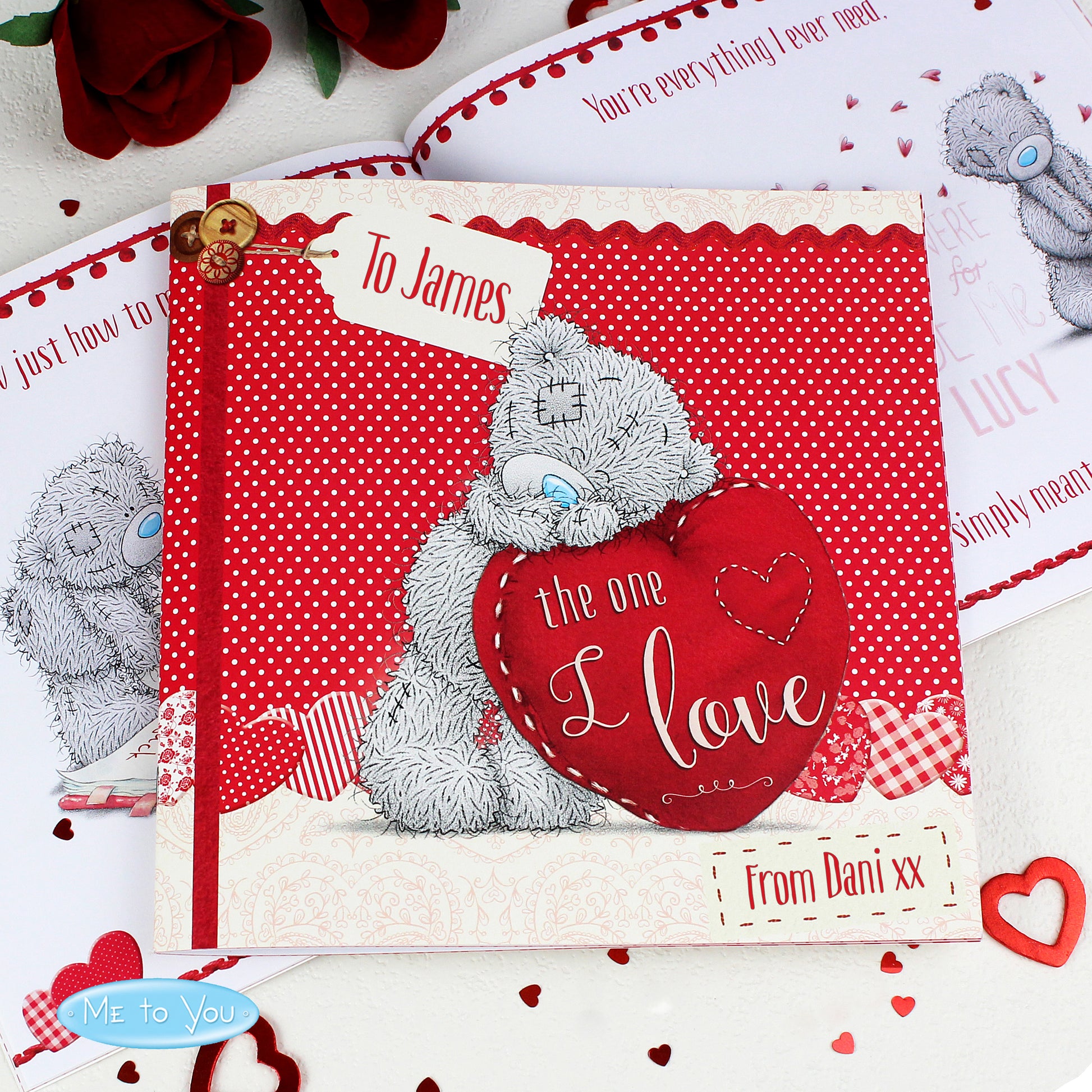 Personalised Me to You The One I Love Poem Book - MK&JD Gifts