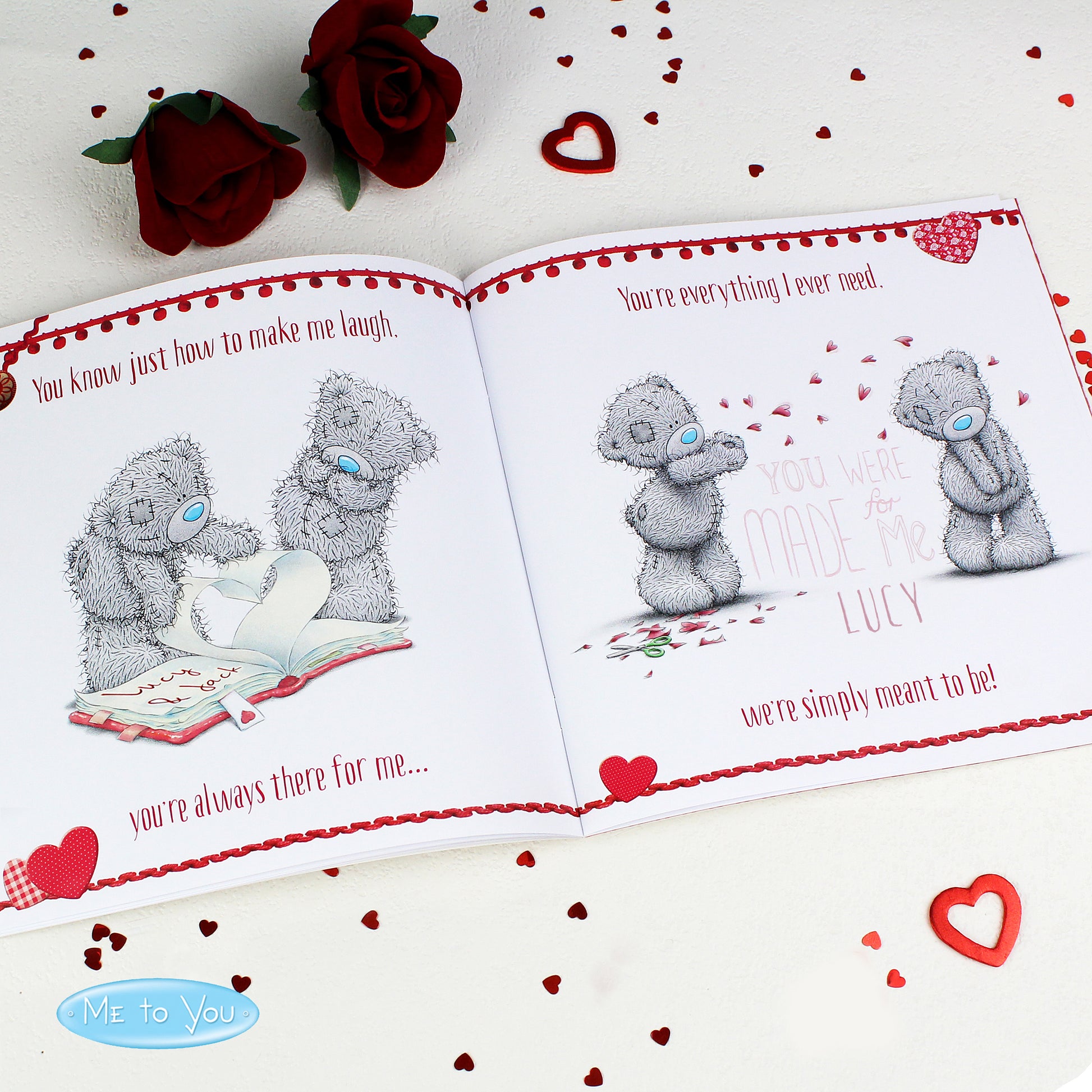 Personalised Me to You The One I Love Poem Book - MK&JD Gifts