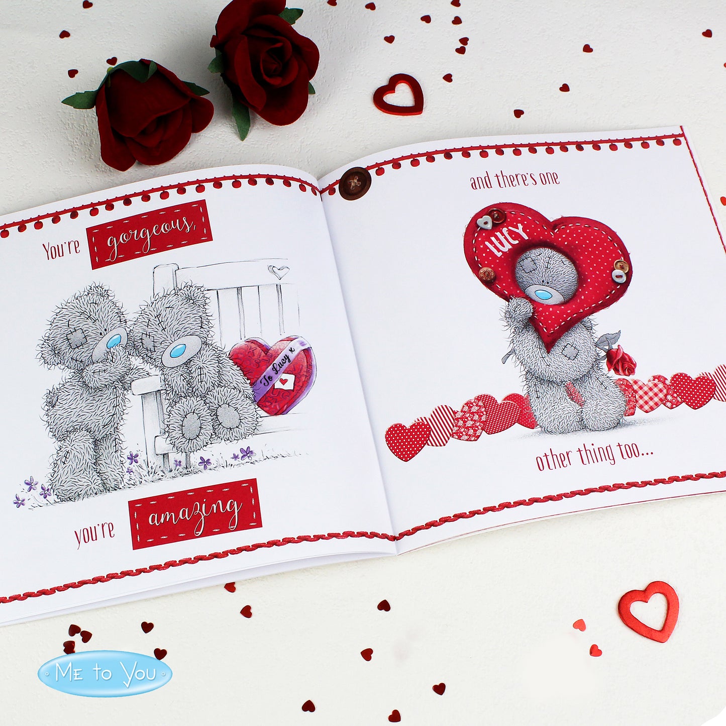 Personalised Me to You The One I Love Poem Book - MK&JD Gifts