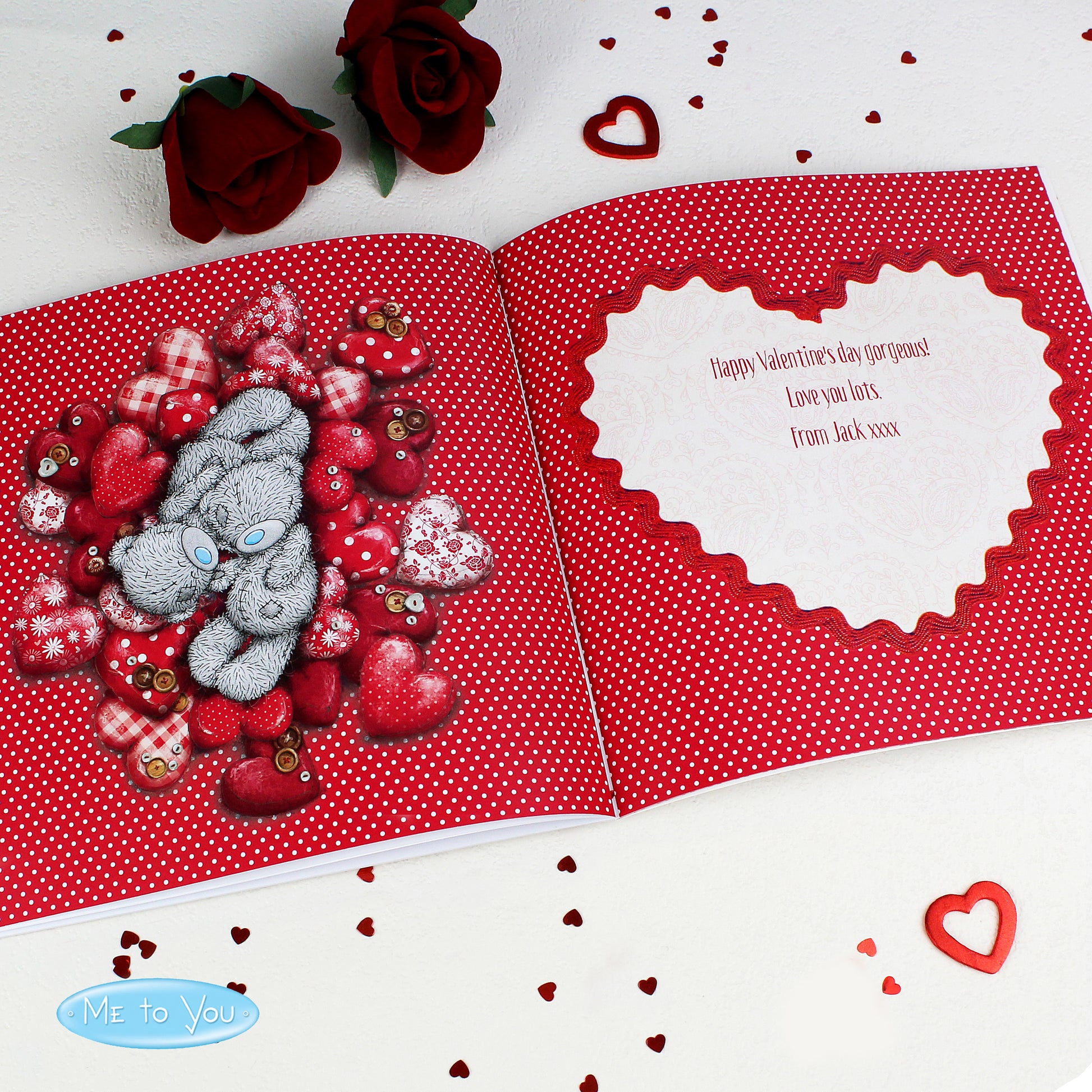 Personalised Me to You The One I Love Poem Book - MK&JD Gifts