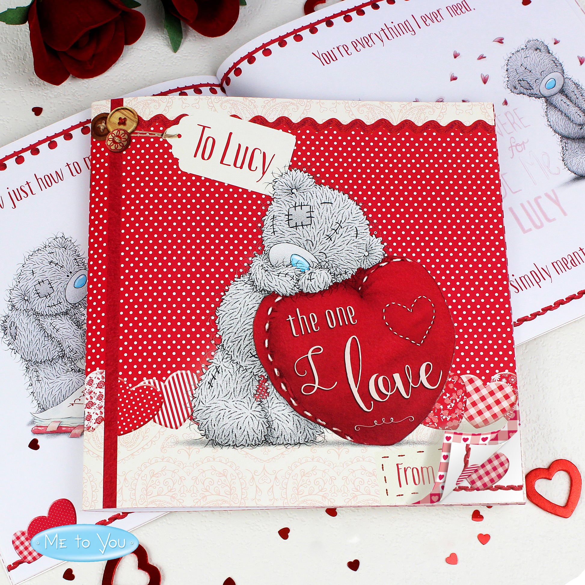 Personalised Me to You The One I Love Poem Book - MK&JD Gifts