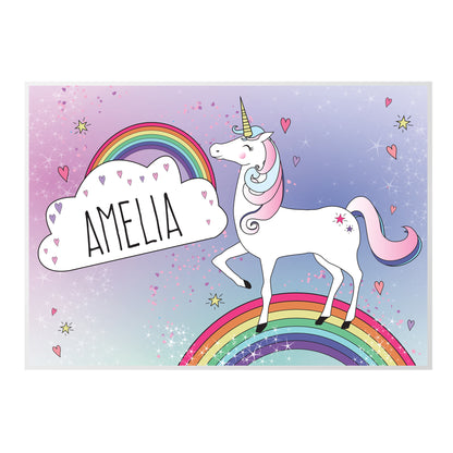 Personalised Unicorn Placemat - MK&JD Gifts