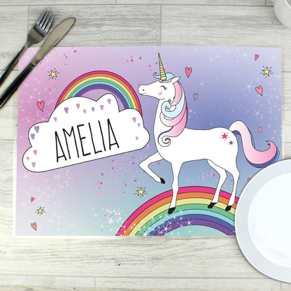 Personalised Unicorn Placemat - MK&JD Gifts