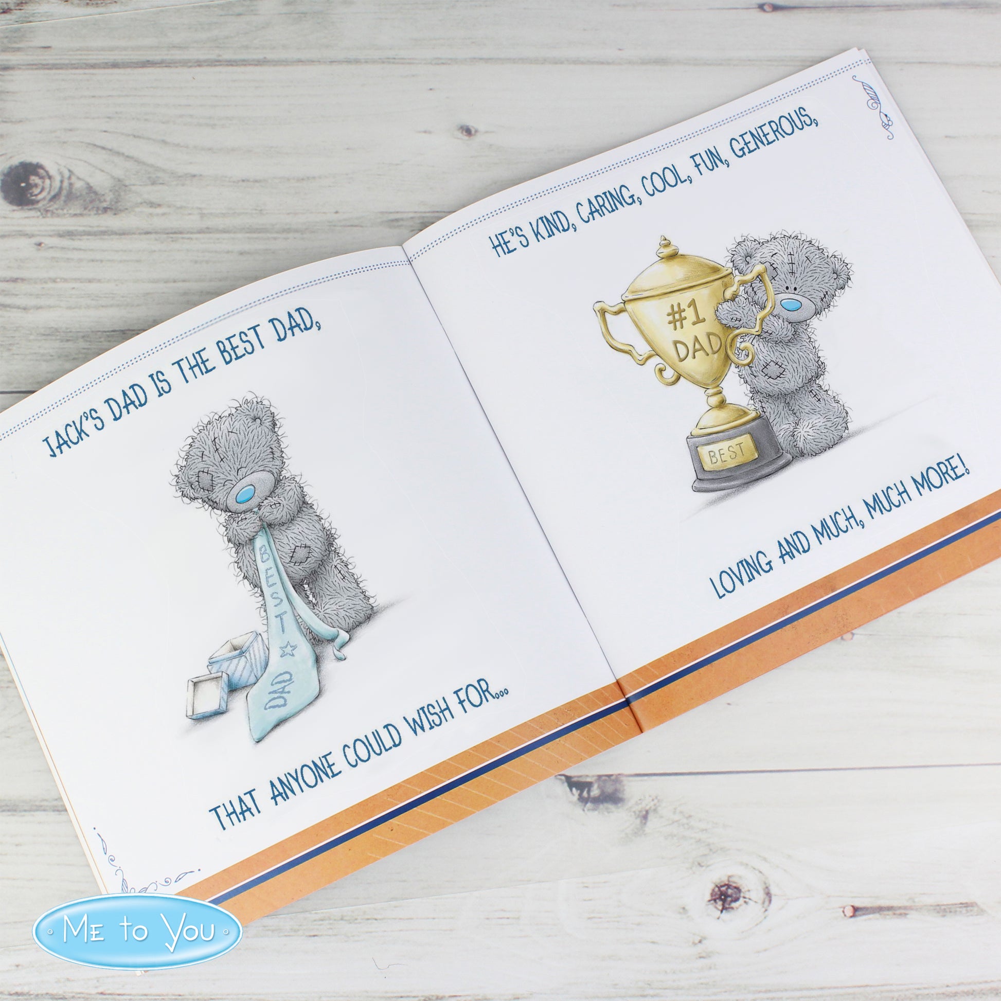 Personalised Me to You For Him Super Hero Poem Book - MK&JD Gifts