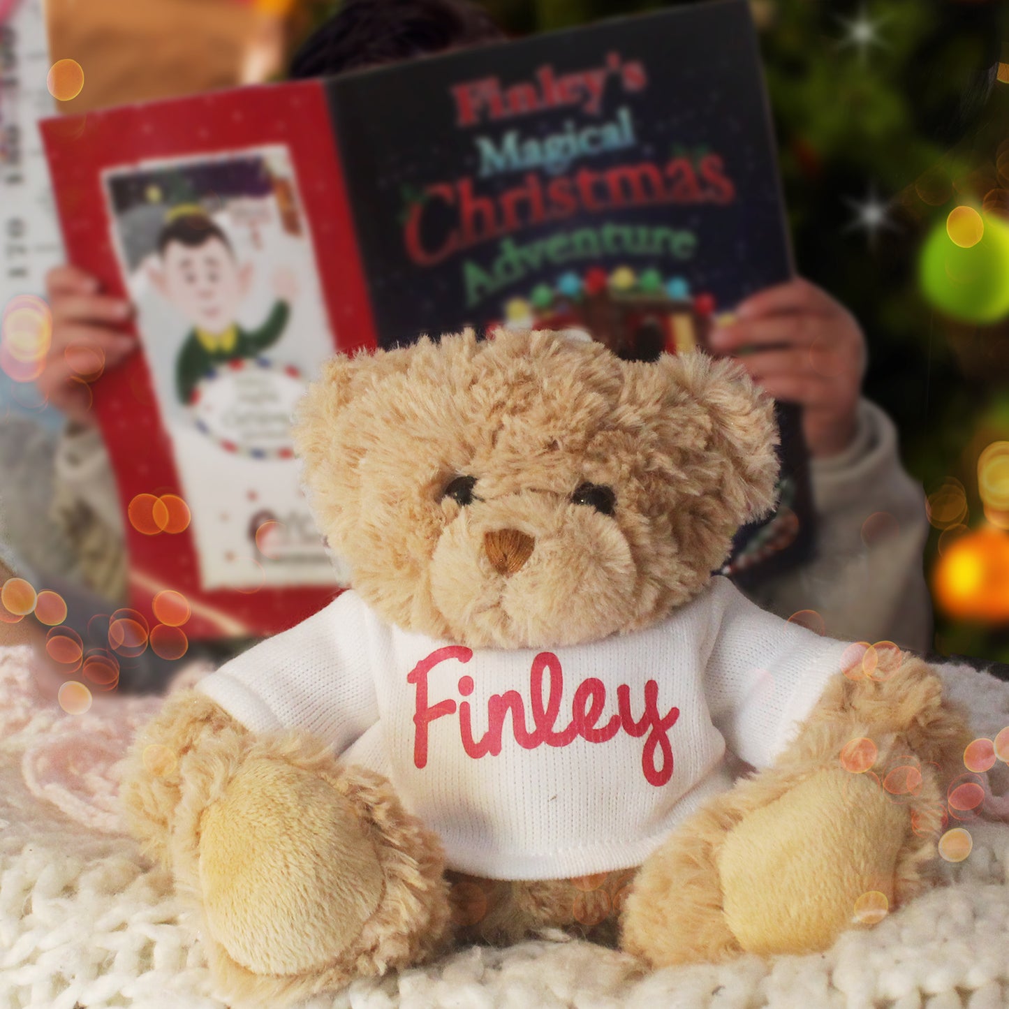 Personalised Magical Christmas Adventure Story Book and Personalised Teddy Bear - MK&JD Gifts