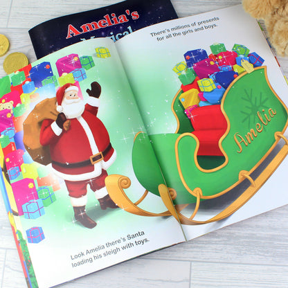 Personalised Magical Christmas Adventure Story Book and Personalised Teddy Bear - MK&JD Gifts