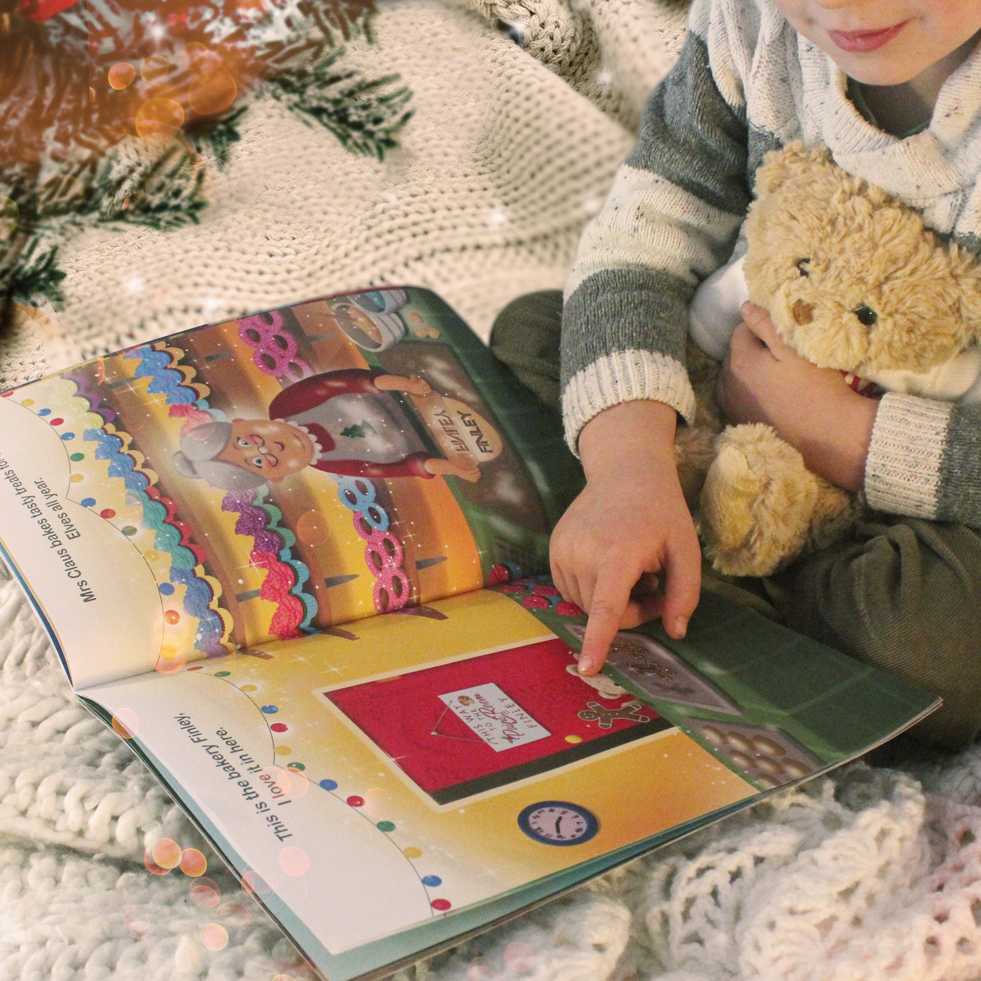 Personalised Magical Christmas Adventure Story Book and Personalised Teddy Bear - MK&JD Gifts