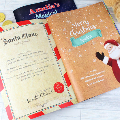 Personalised Magical Christmas Adventure Story Book and Personalised Teddy Bear - MK&JD Gifts