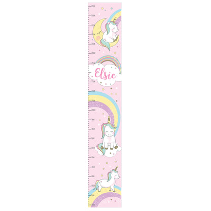 Personalised Baby Unicorn Height Chart - MK&JD Gifts