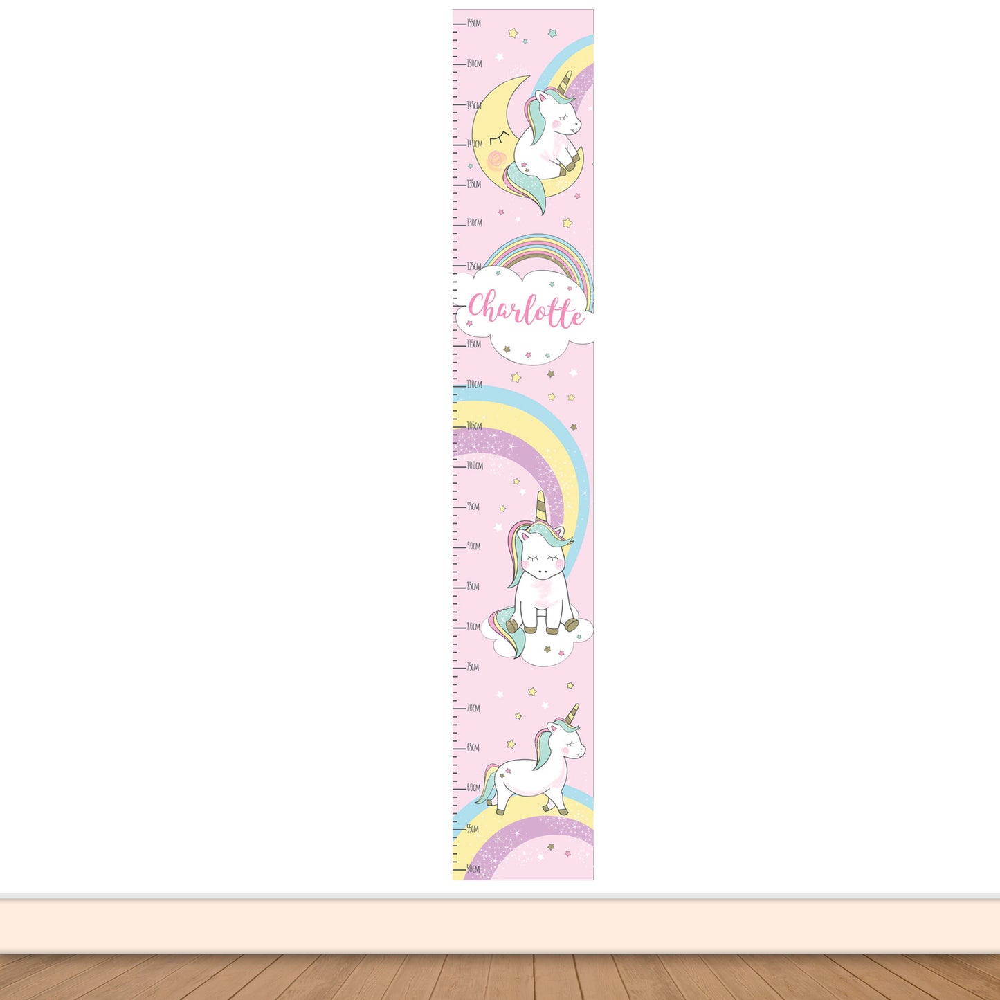 Personalised Baby Unicorn Height Chart - MK&JD Gifts