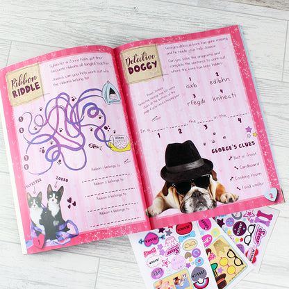 Personalised Rachael Hale Adorable Animals Activity Book With Stickers - MK&JD Gifts