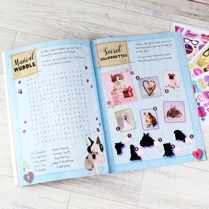 Personalised Rachael Hale Adorable Animals Activity Book With Stickers - MK&JD Gifts